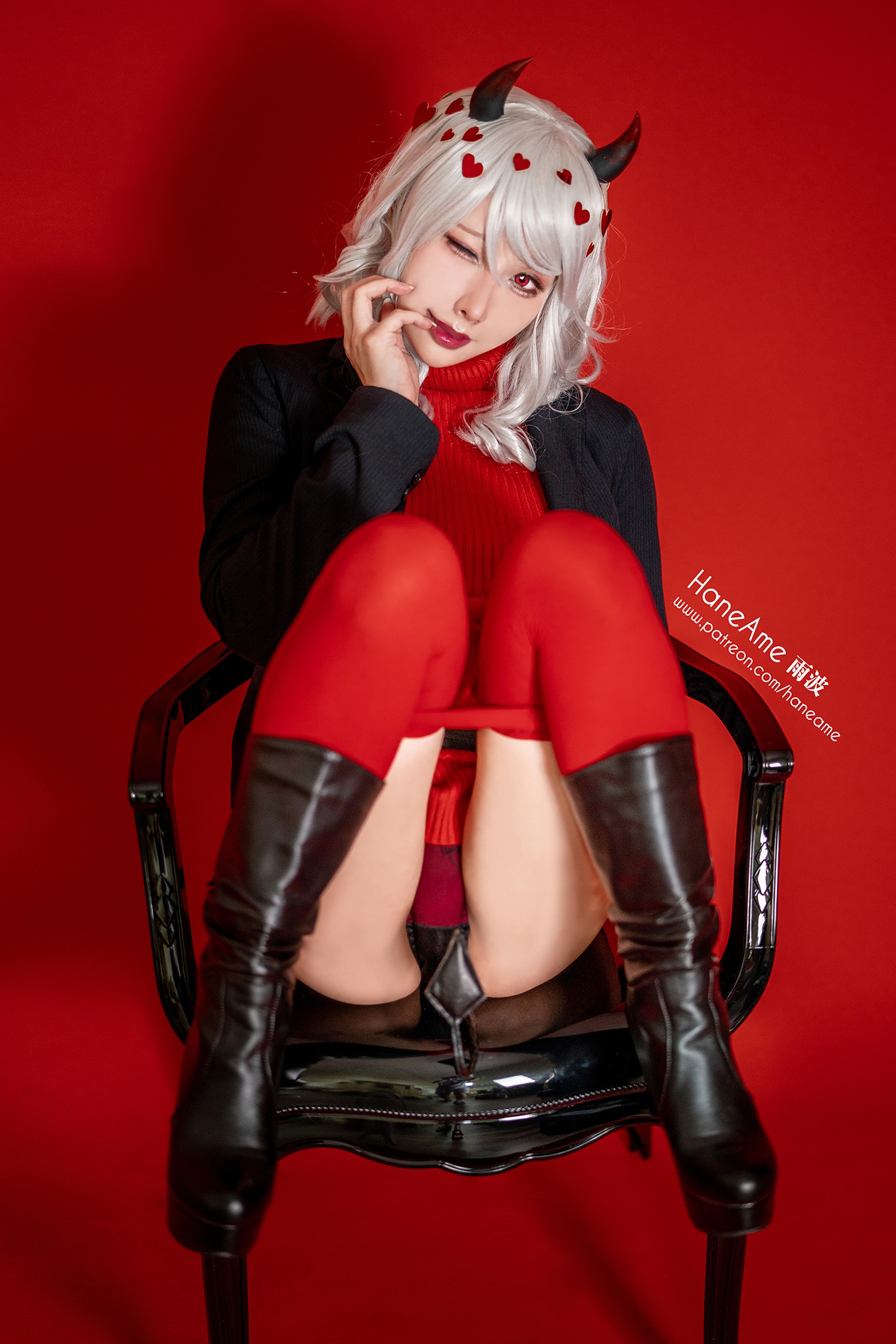 图片[1]-雨波_HaneAme – NO.093 Helltaker Modeus 墨狄斯[26P]-XikXak
